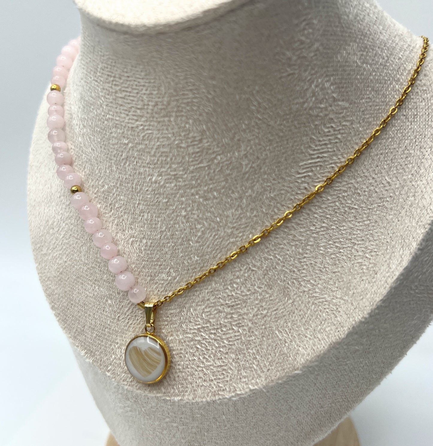 Halskette Mini Heart and Quarz