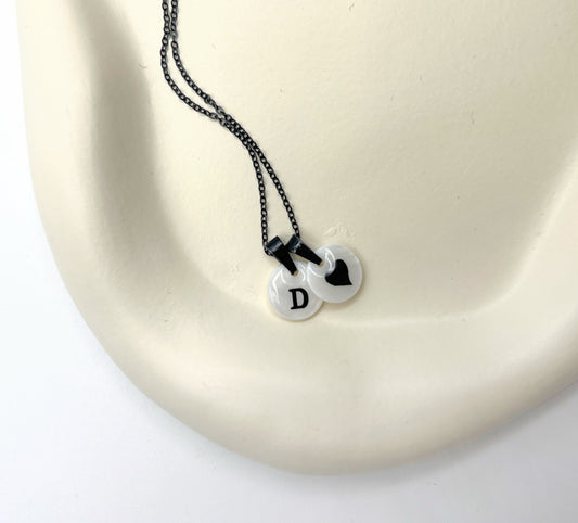 Halskette All Black Letter