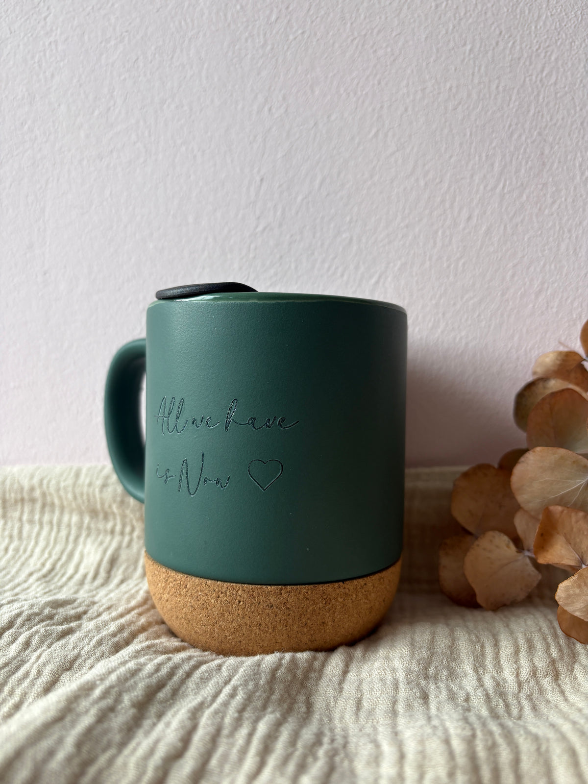 To Go Tasse mit Korkuntersetzer personalisiert 400ml