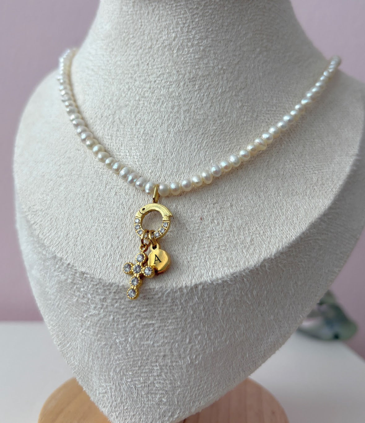 Sparkle Süßwasser Halskette personalisiert