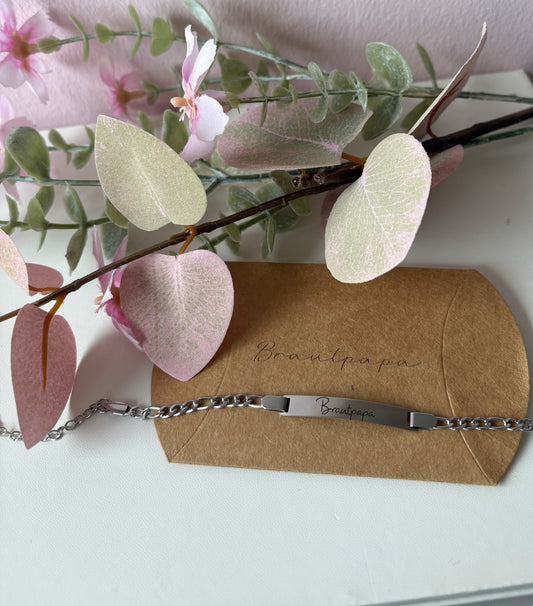 Herren Armkette personalisiert mit Papierschachtel