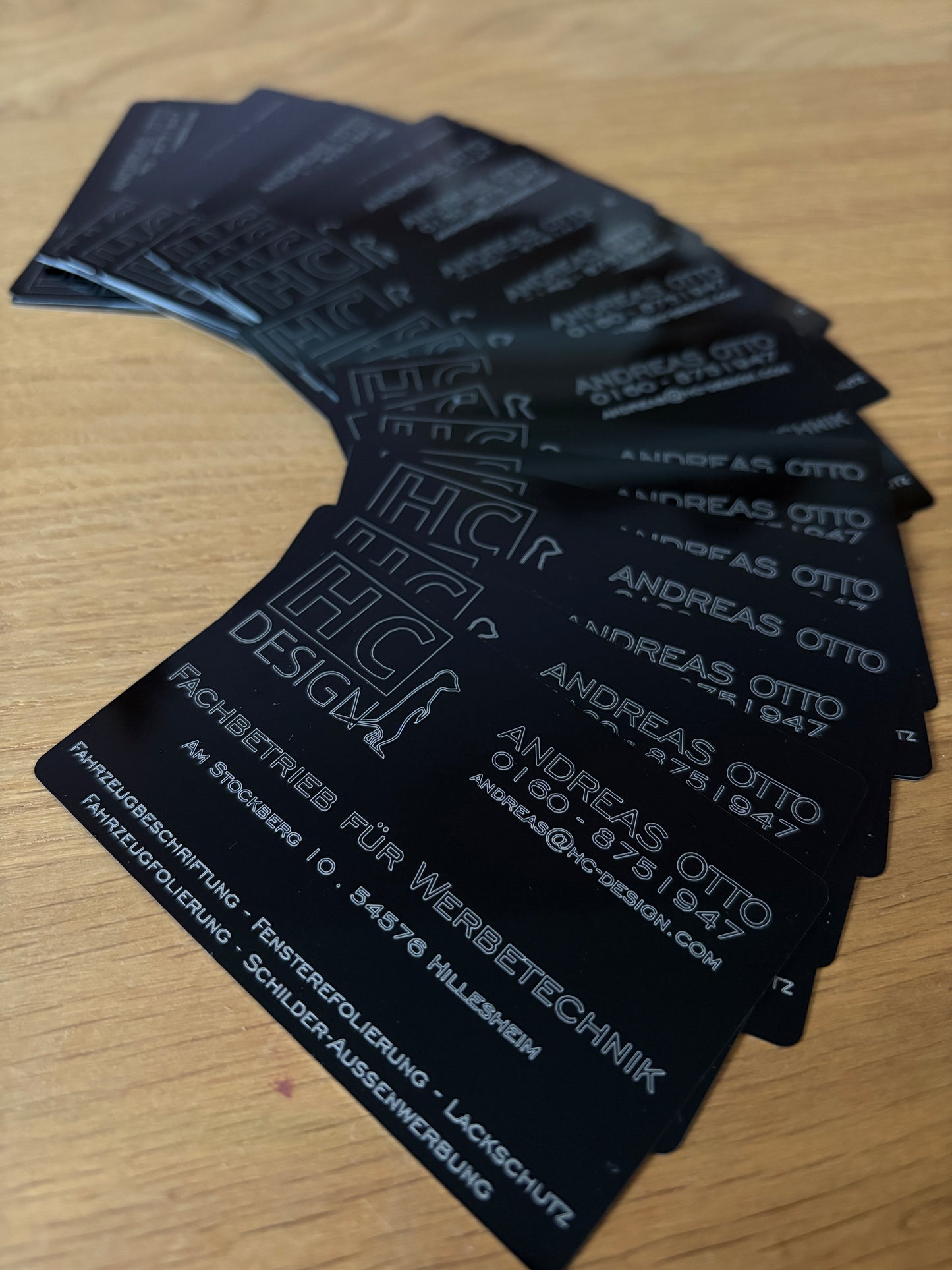 Metall Visitenkarten 0,2mm dick