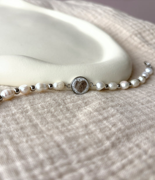 Süßwasser Armband mit Haaren