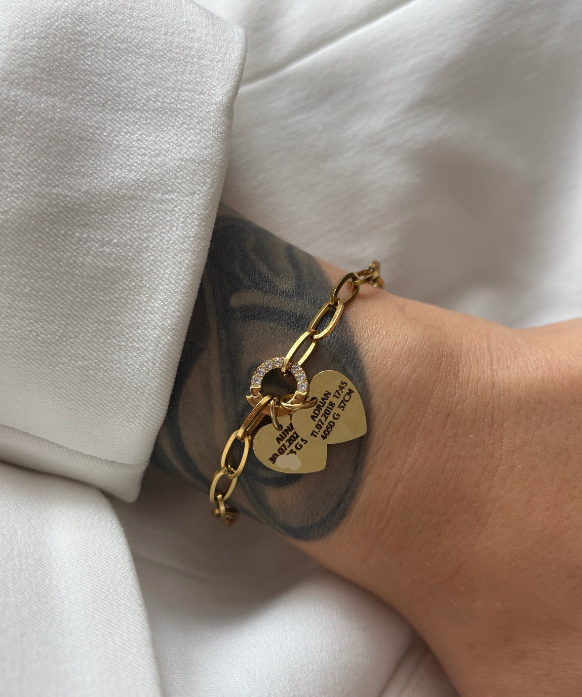 Sparkle Armkette mit Herz Anhänger