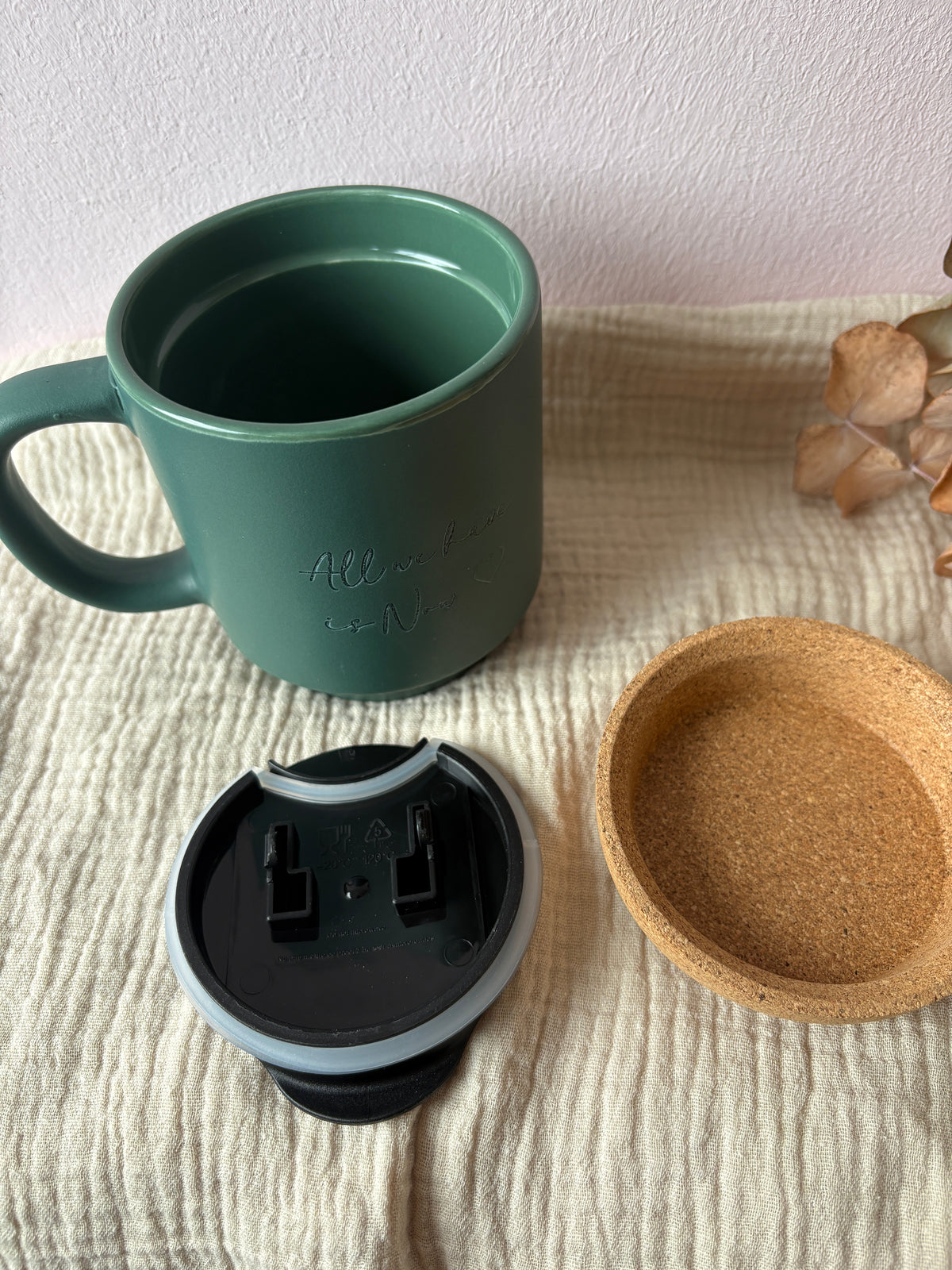 To Go Tasse mit Korkuntersetzer personalisiert 400ml