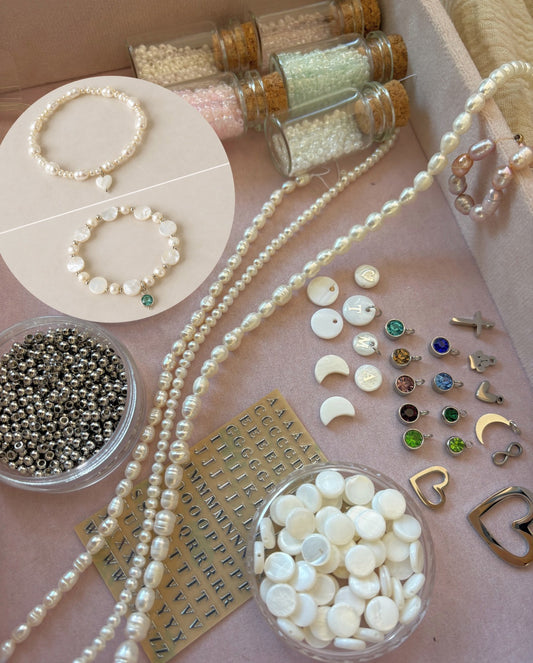 DIY Set Süßwasser Silber