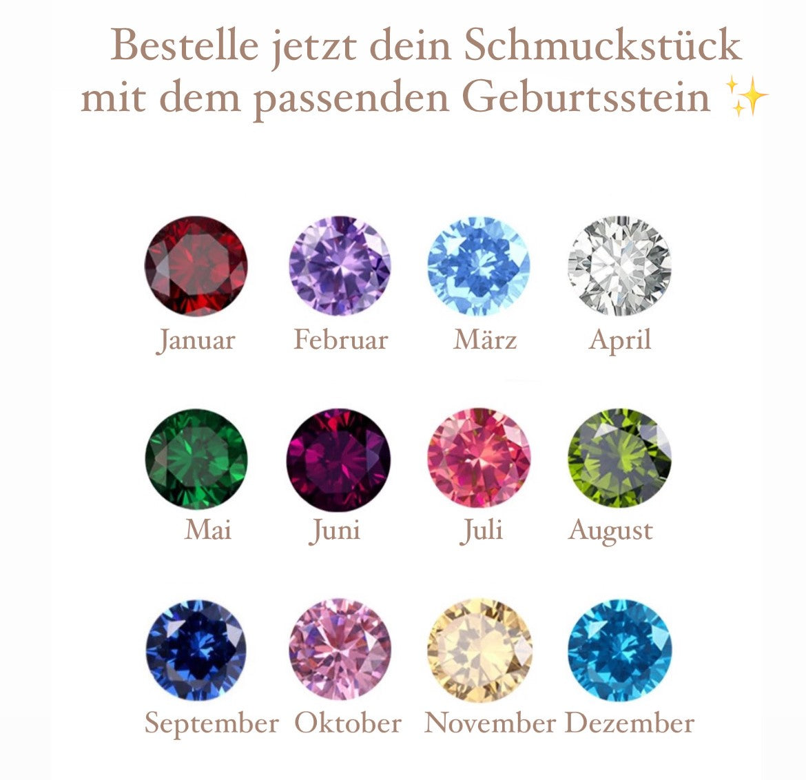 Halskette Birthstone