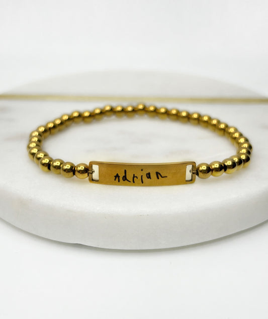 Armband Individual Lettering (f. Damen,Herren&Kinder)