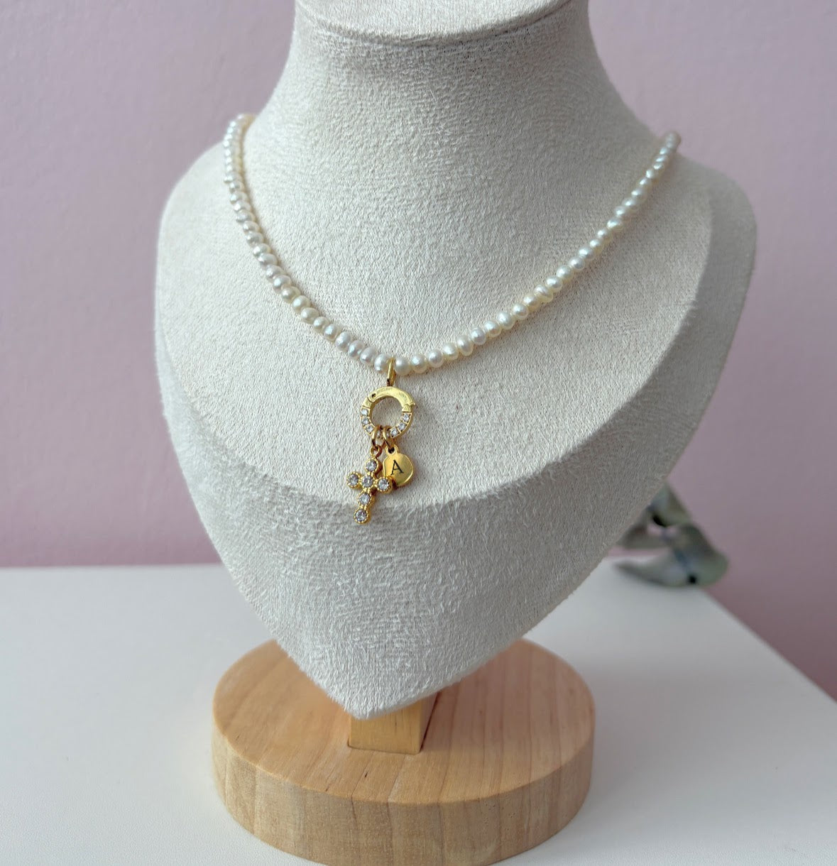 Sparkle Süßwasser Halskette personalisiert