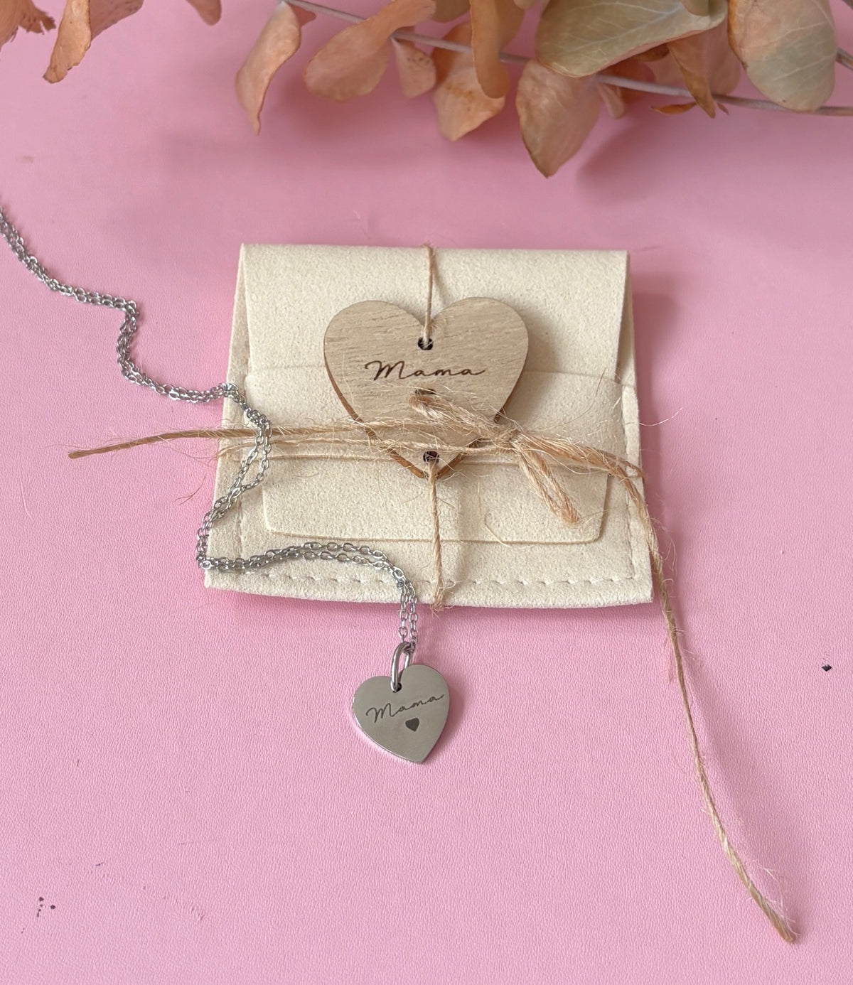 Gravur Halskette mit personalisierter Geschenkverpackung