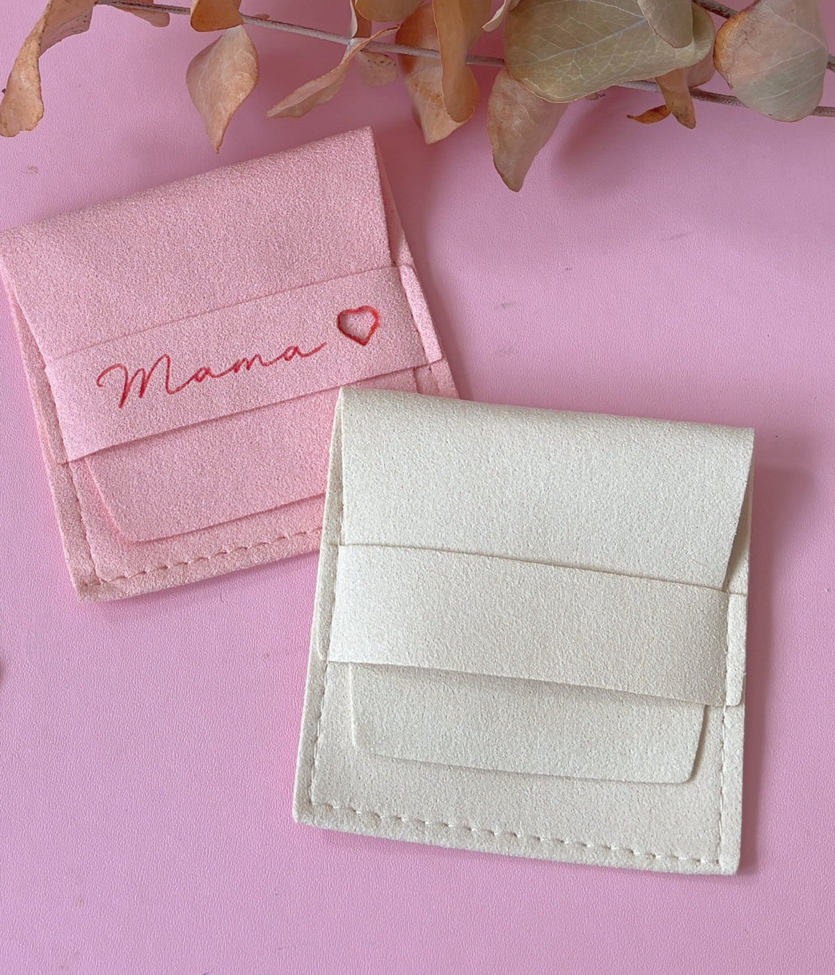 Gravur Halskette mit personalisierter Schmucktasche