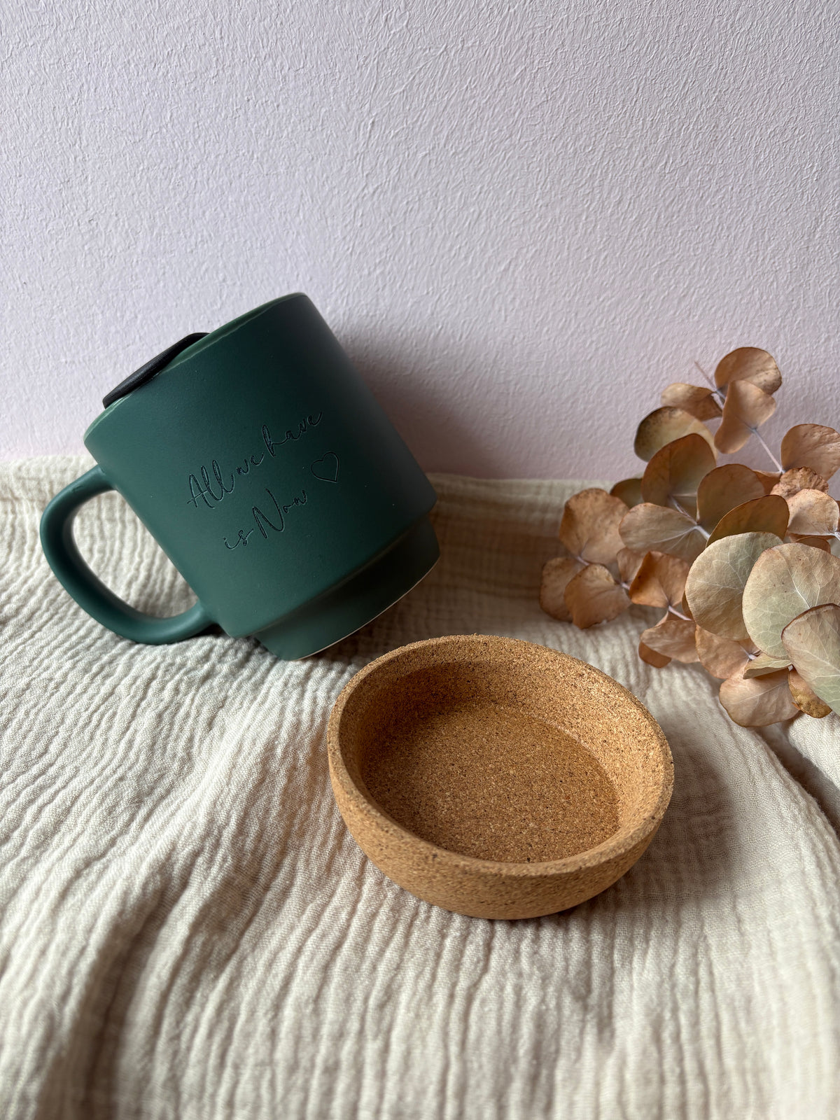 To Go Tasse mit Korkuntersetzer personalisiert 400ml