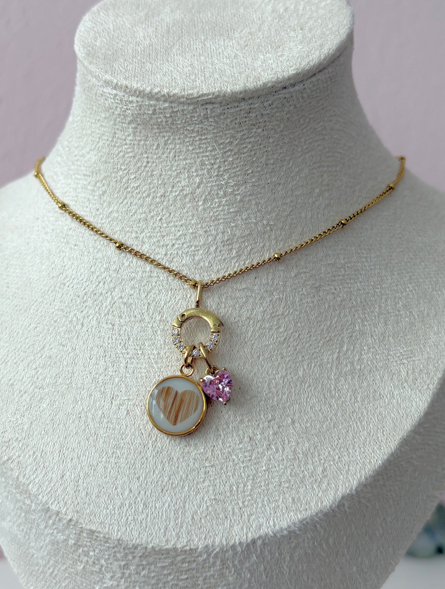 Sparkle Halskette mit Haaren und Anhänger