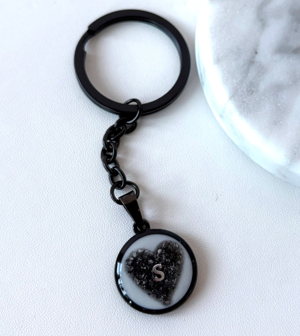 Schlüsselanhänger mit Asche als Herz (20mm)