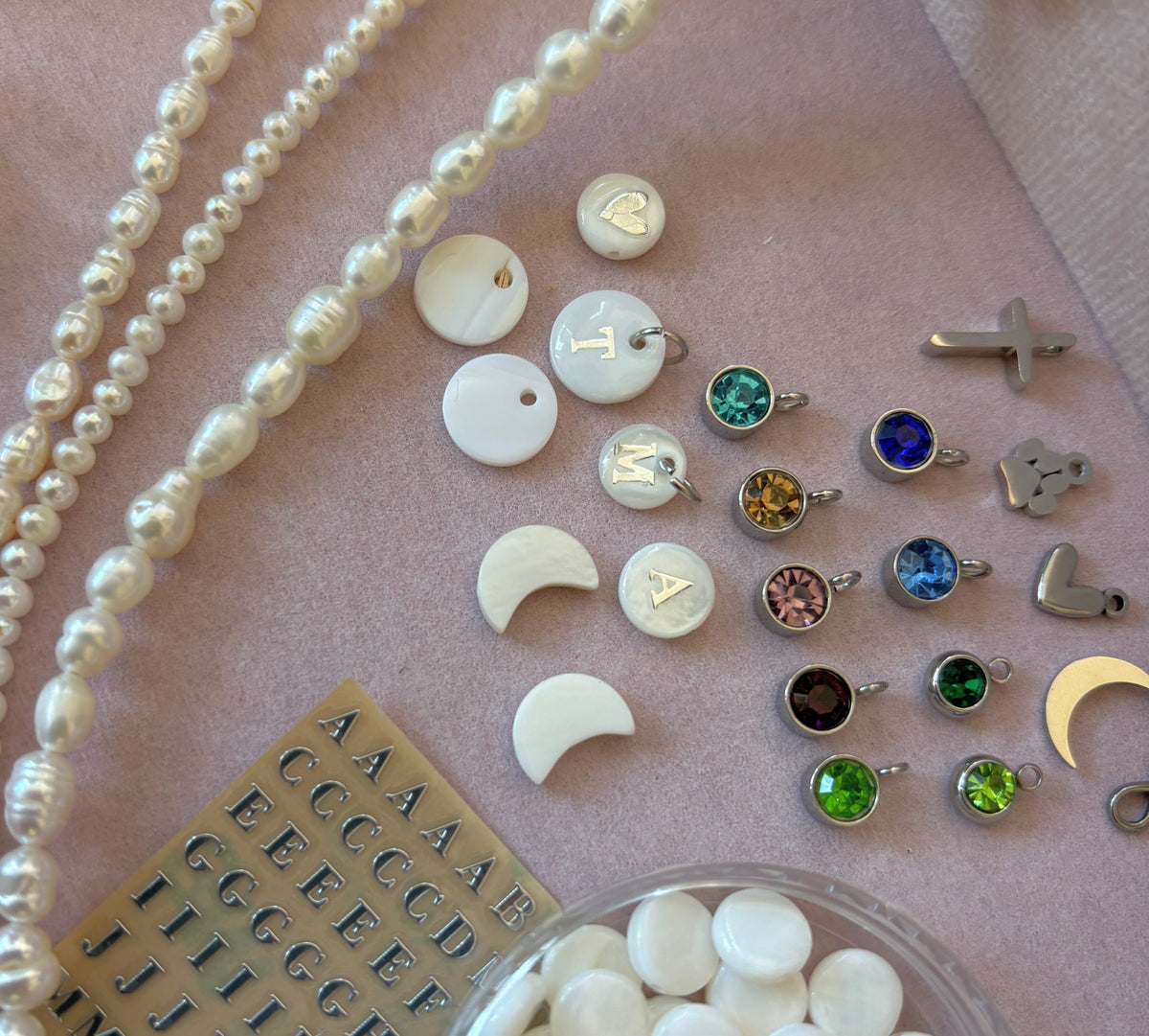 DIY Set Süßwasser Silber