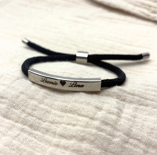 Kordelarmband personalisiert