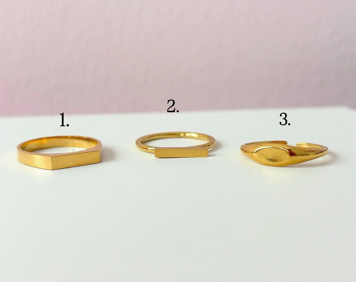 Ring mit Fingerabdruck