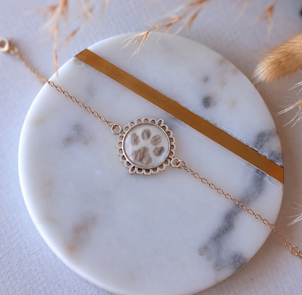 Armkette Luxury mit Haaren als Pfote