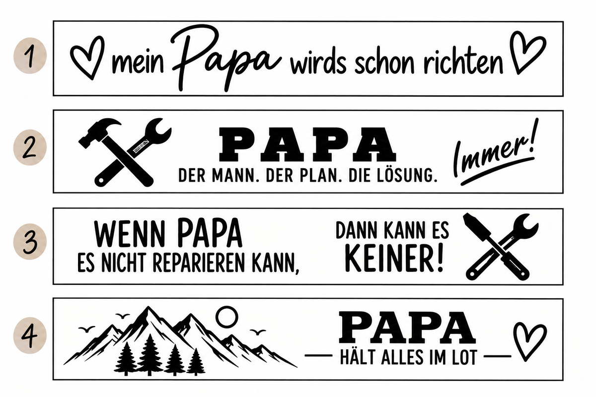 Personalisierte Wasserwaage / Geschenk Einzug oder Vatertag