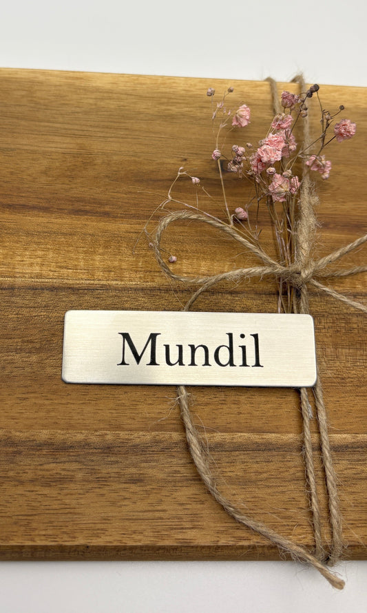 Klingelschild / Briefkastenschild personalisiert 70x20mm