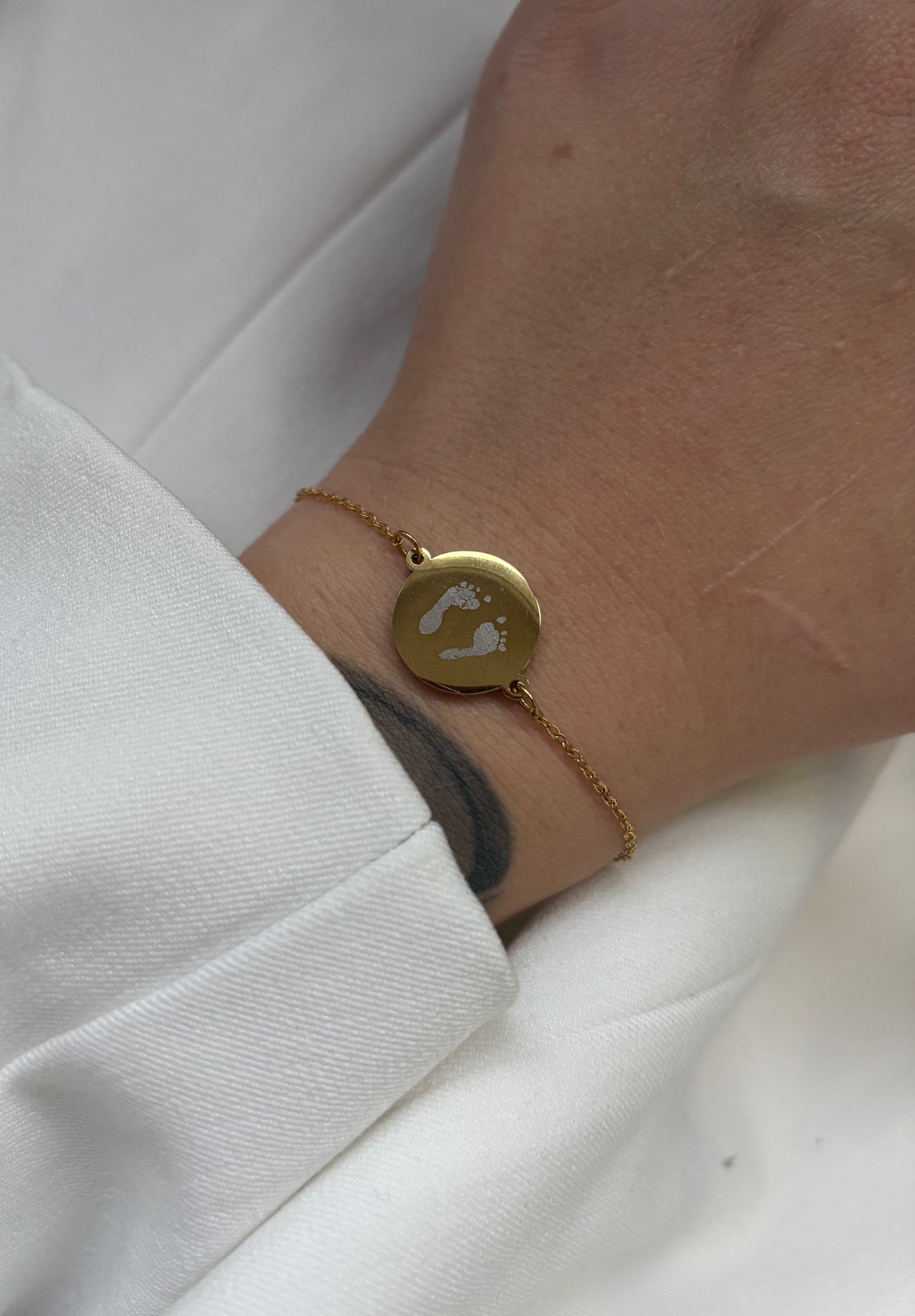 Armband mit originalem Fußabdruck