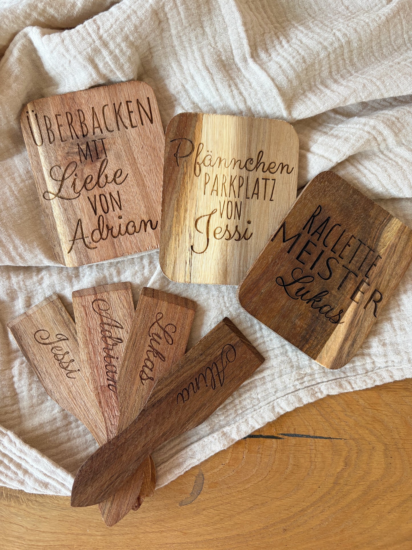 Raclette Zubehör personalisiert