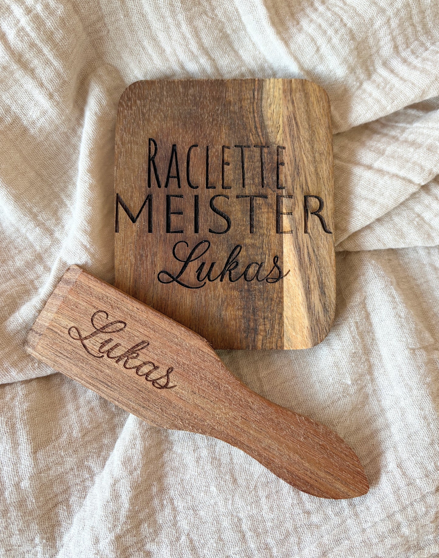 Raclette Zubehör personalisiert