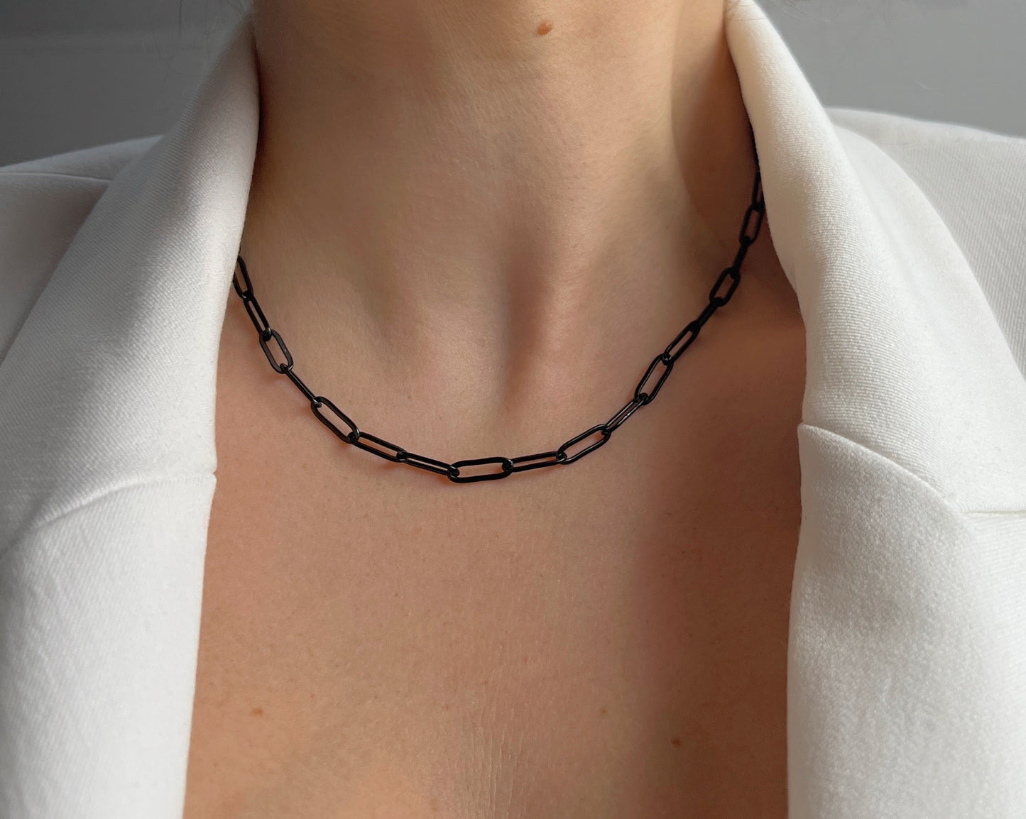 Halskette Black Steel