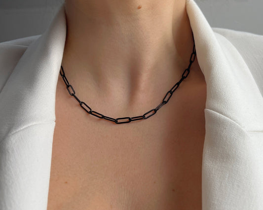 Halskette Black Steel