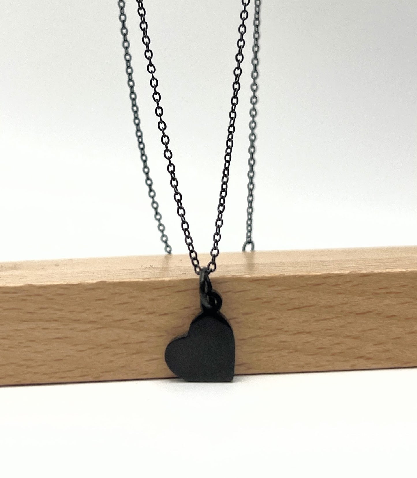 Halskette Black Steel Love