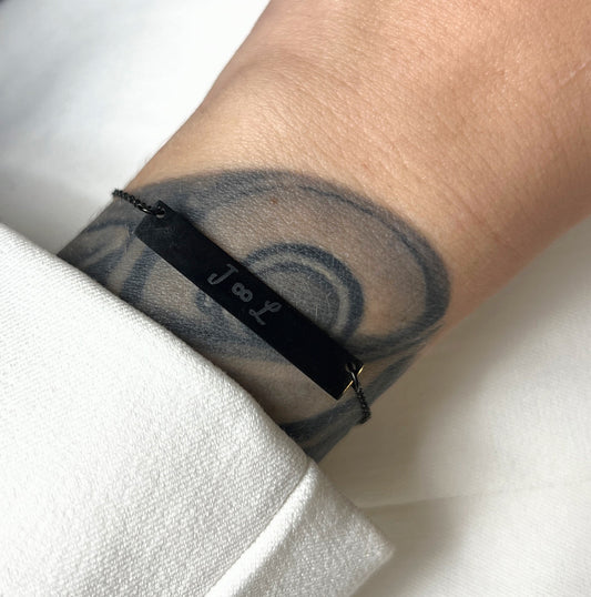 Armkette Lettering All Black