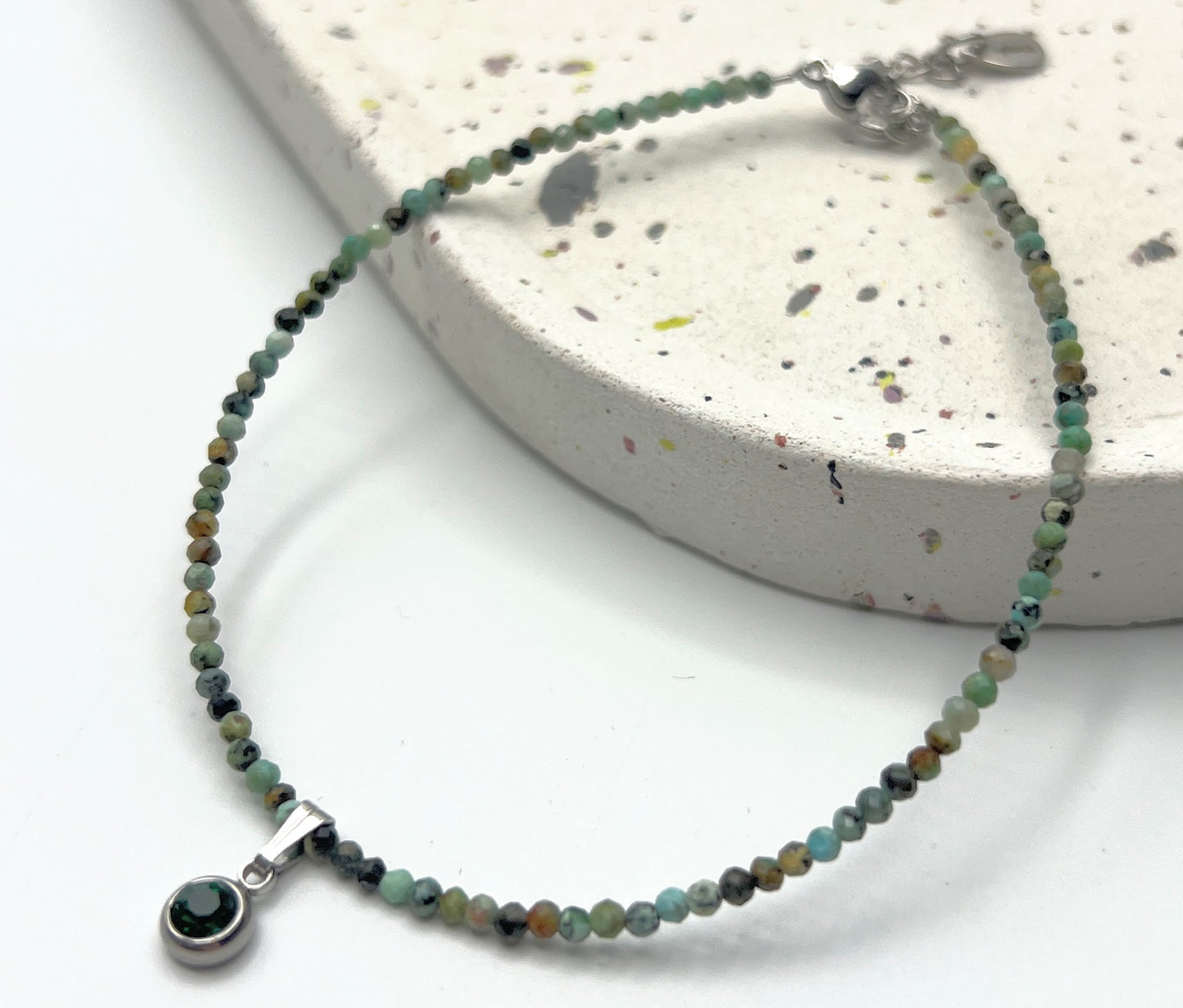 Fußkette Green Sparkle