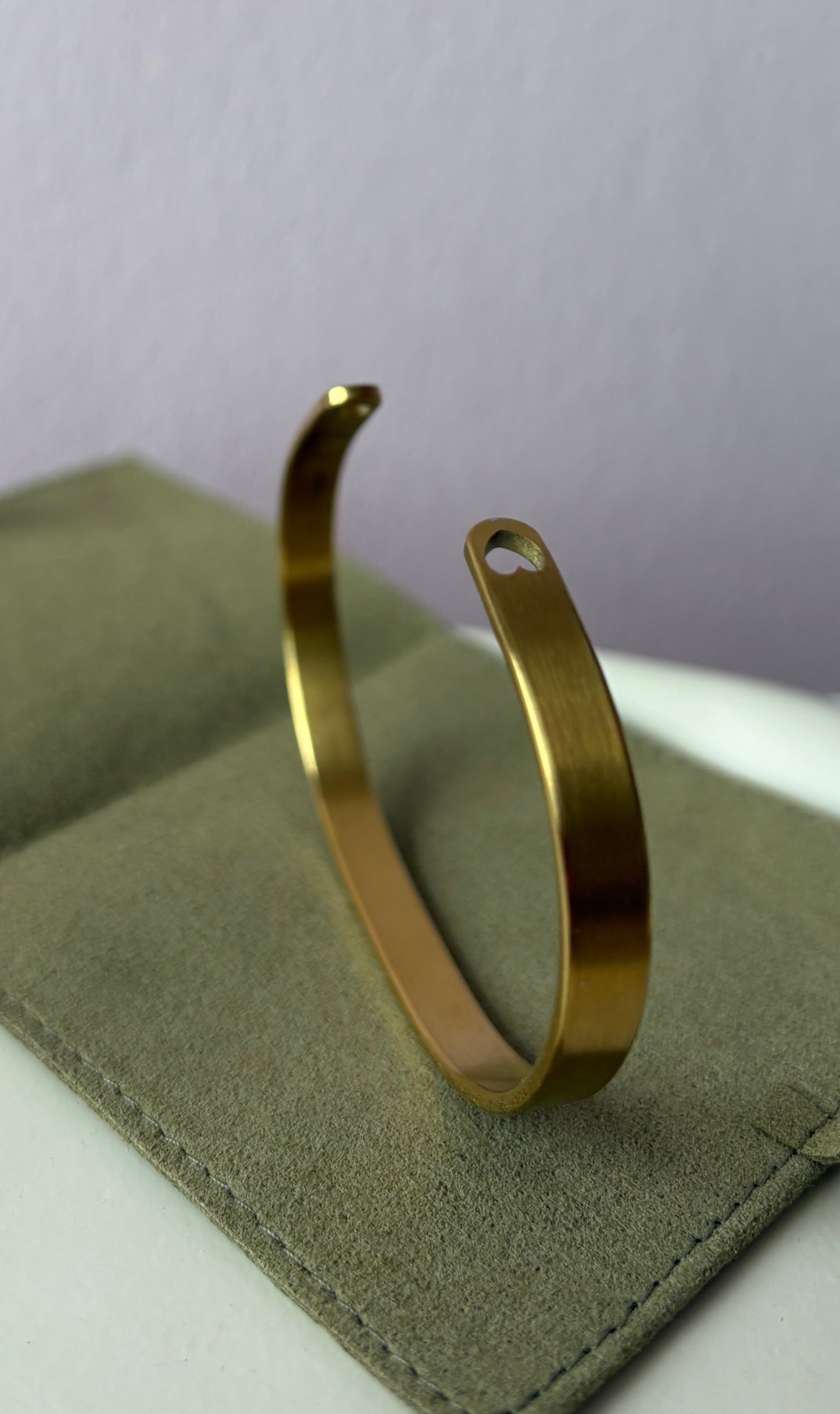 Gratis Edelstahl Armreifen