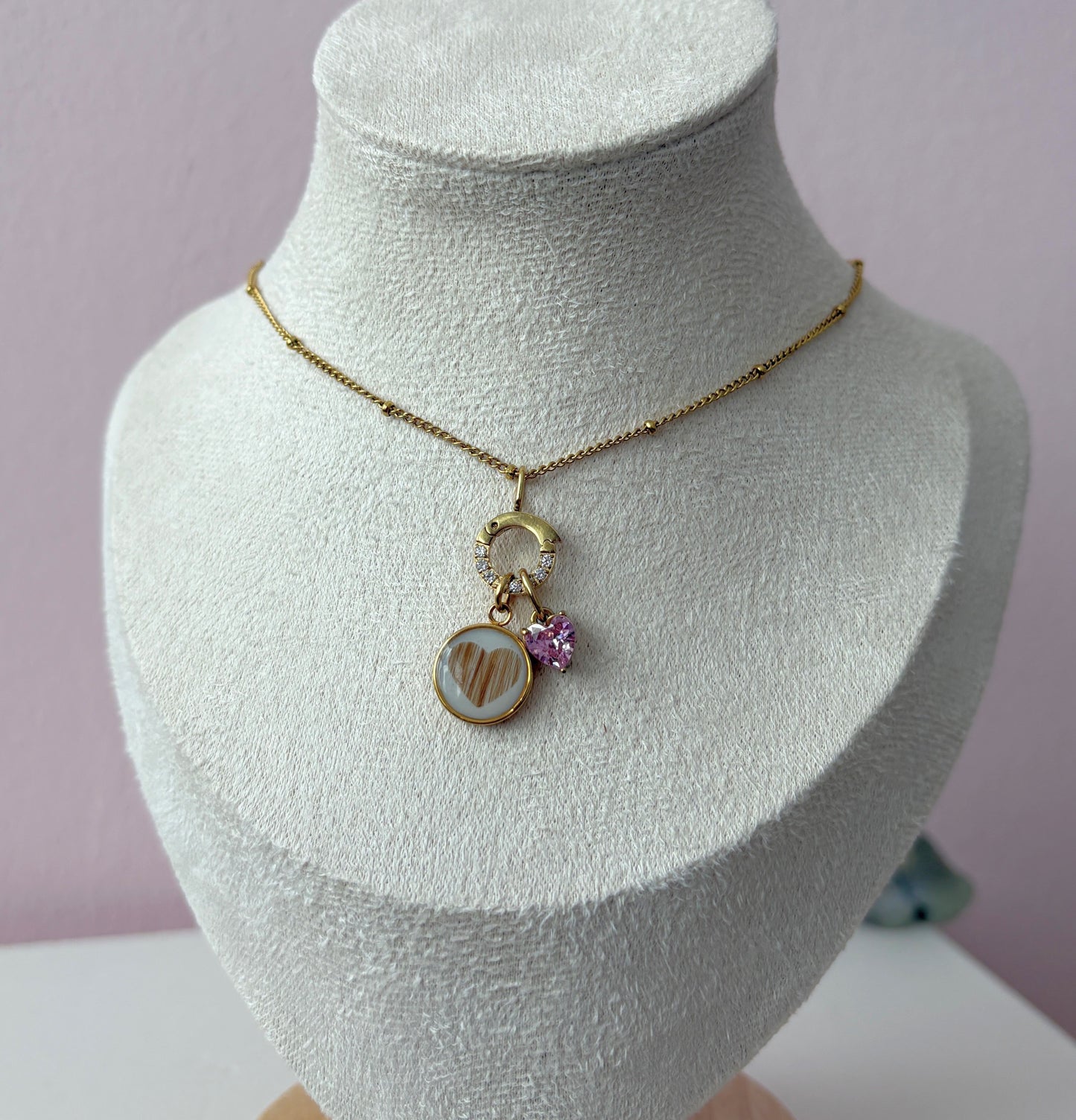 Sparkle Halskette mit Haaren und Anhänger