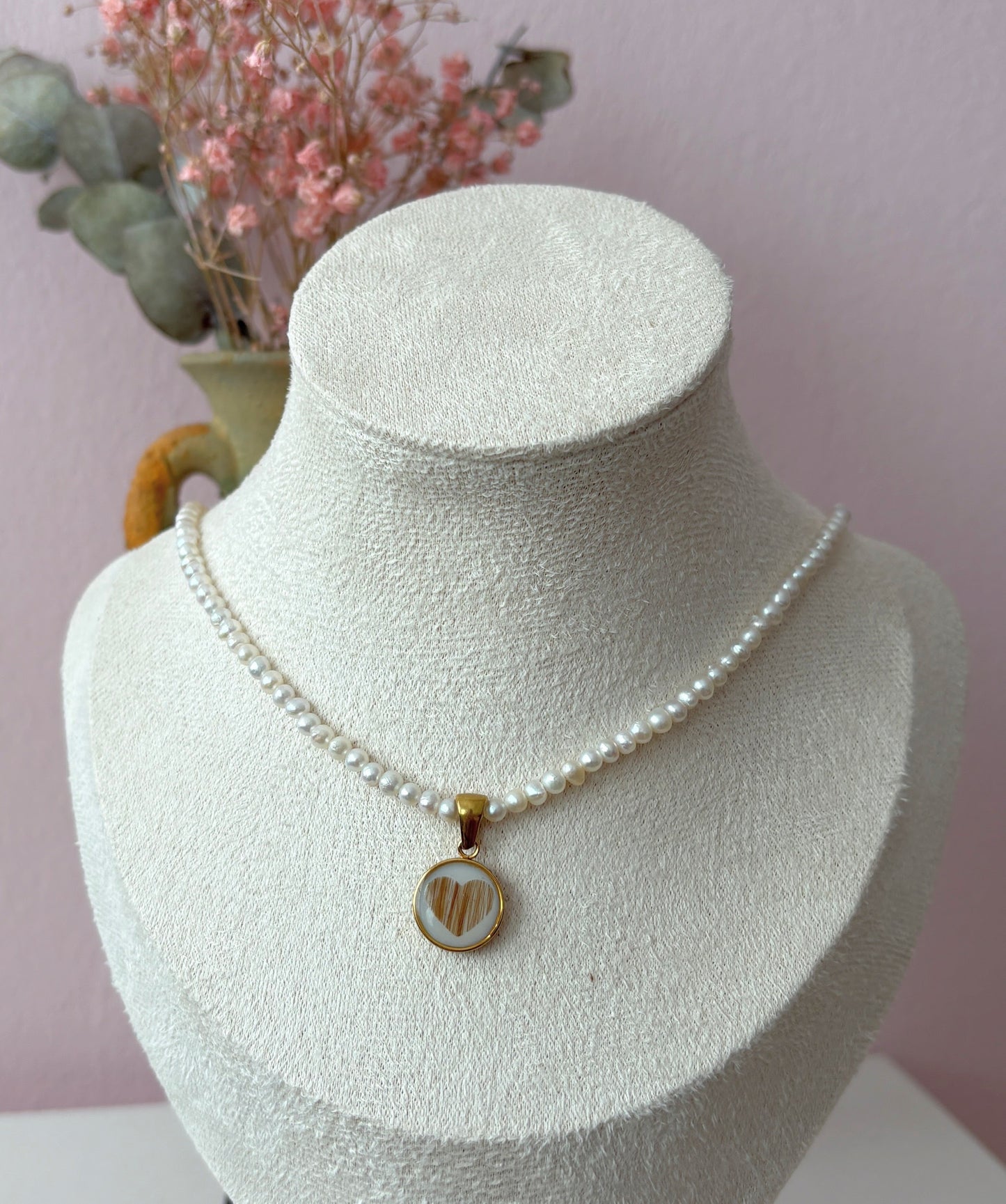 Sparkle Süßwasser Halskette mit Haaren